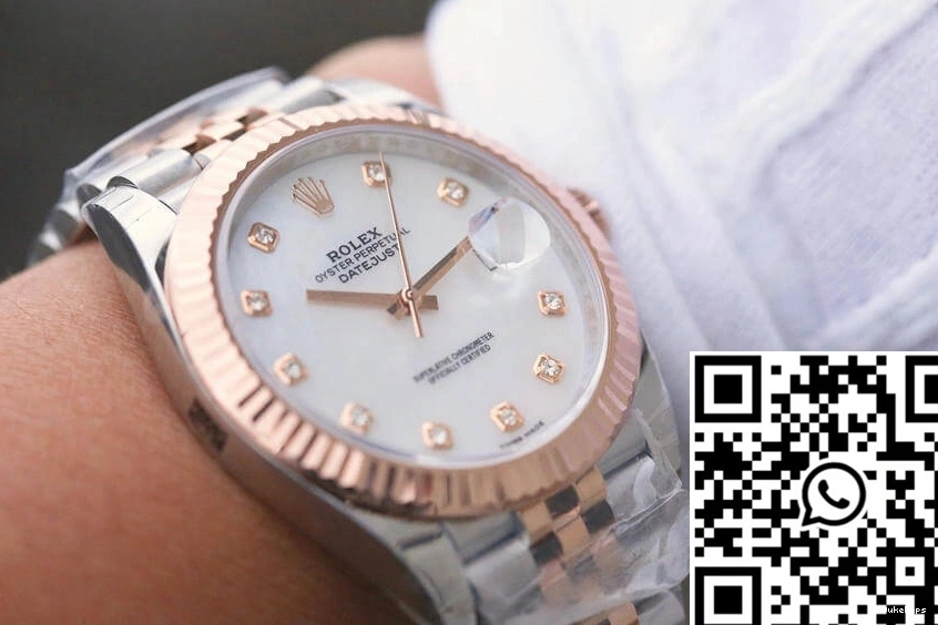 Dial Datejust EW M126331-0014 Mother-Of-Pearl White Factory Rolex 0115